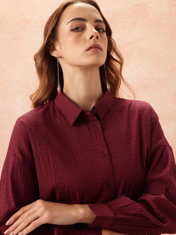 all about you Geometric Design Pure Cotton Casual Shirt