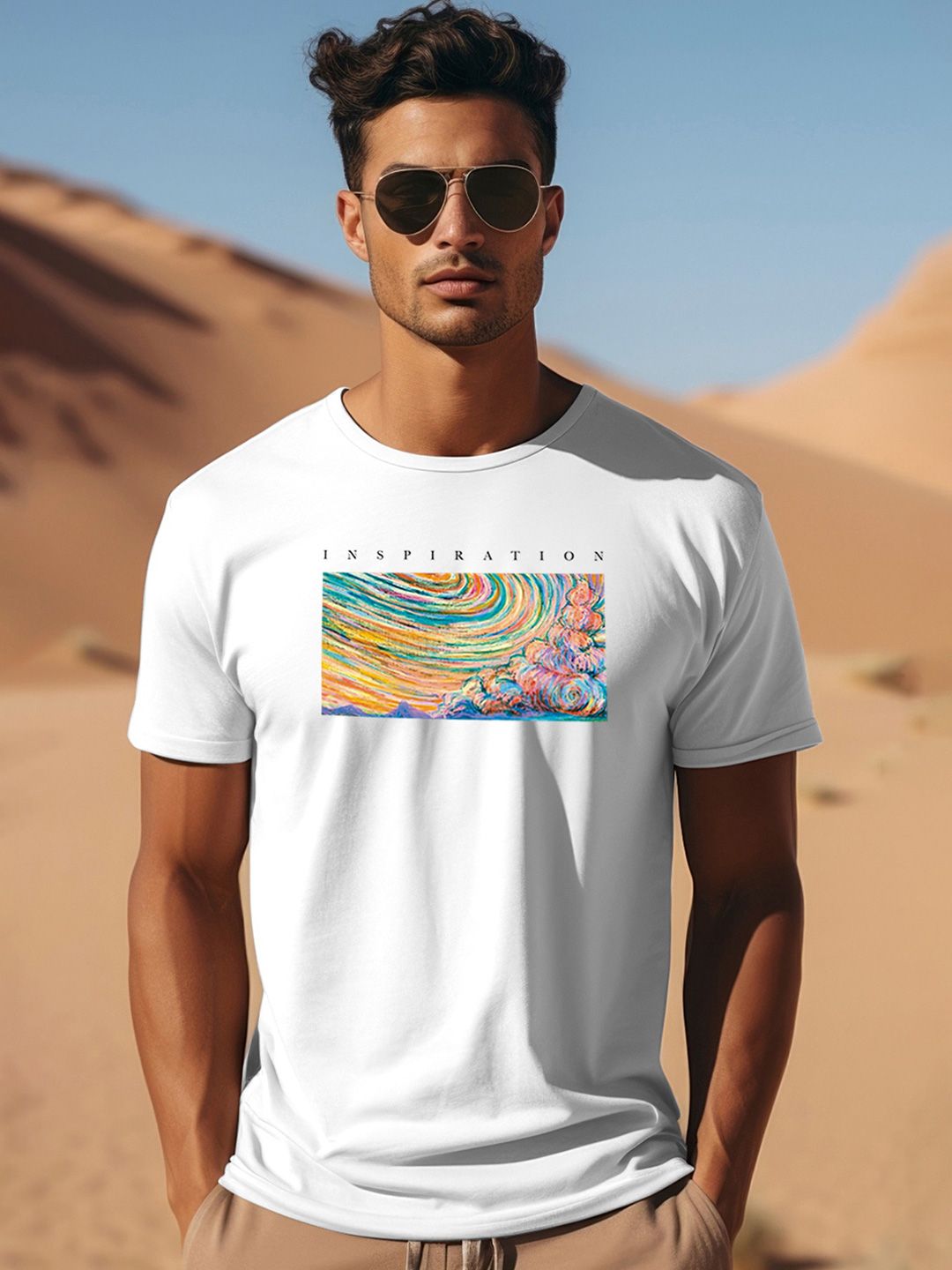 ADRO Men Printed Cotton T-shirt