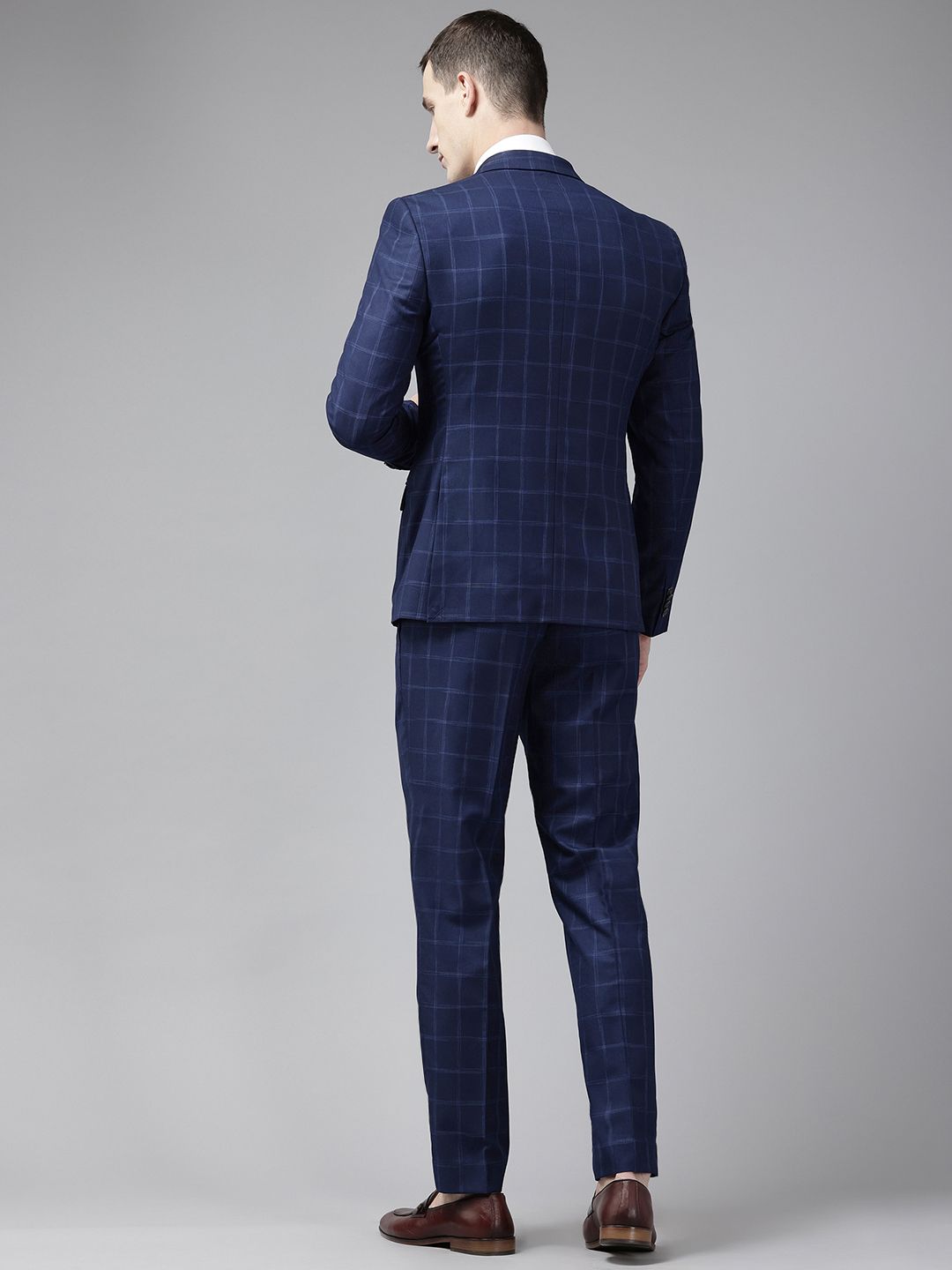 Park Avenue Neo Fit 2-Piece Checked Formal Suit