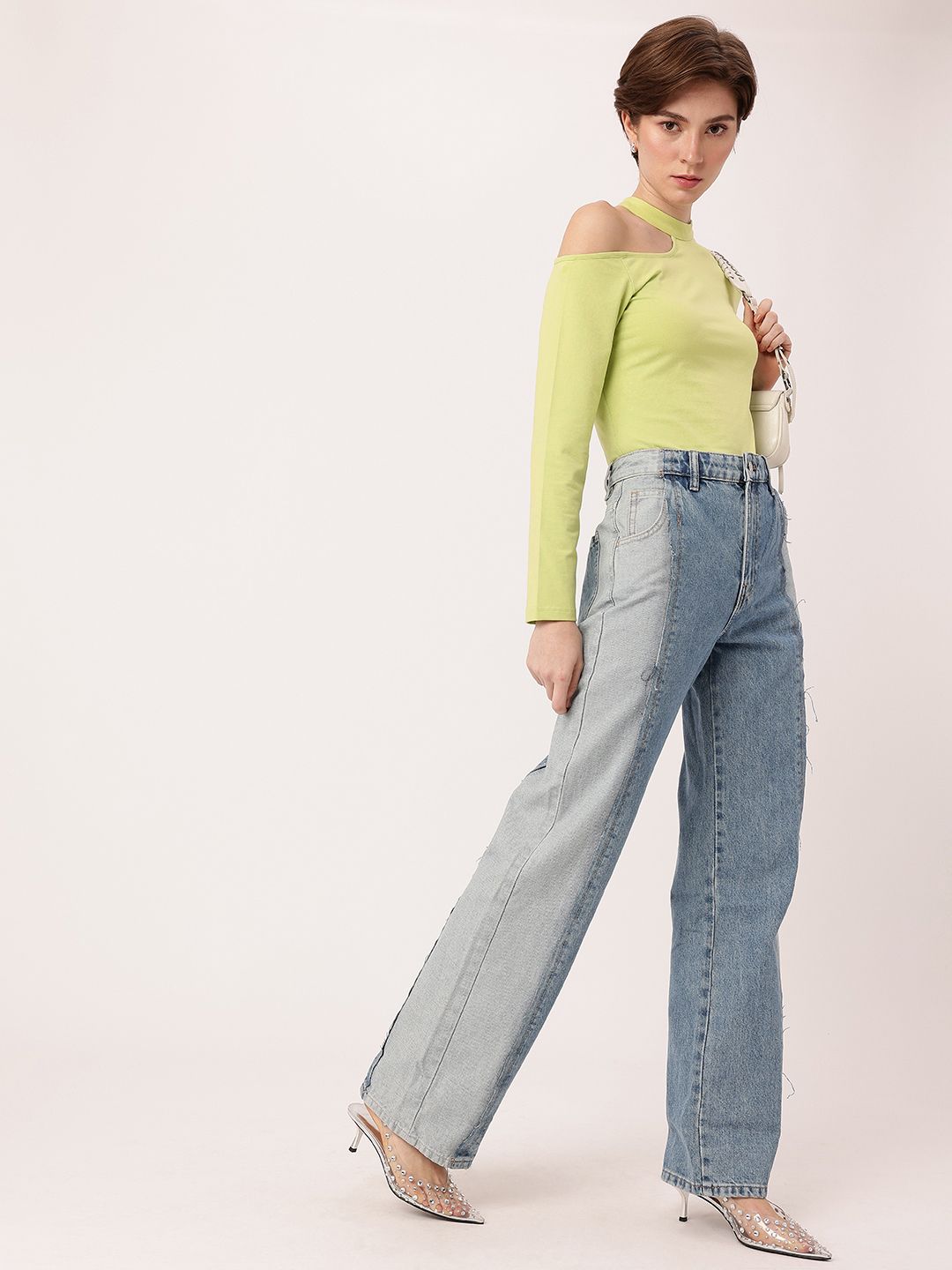 DressBerry Charming Cold Shoulder Style Regular Top