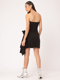 DressBerry Corsage Crush Draped Strapless Dress