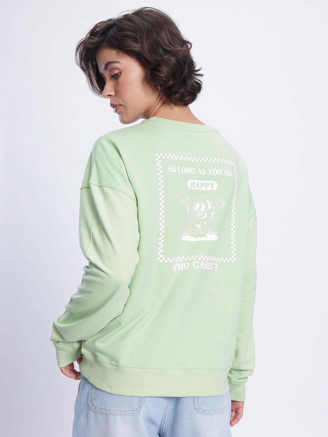 DressBerry Printed Relaxed Fit Sweatshirt