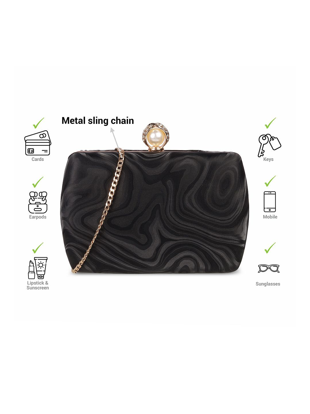 Mochi Printed Box Clutch