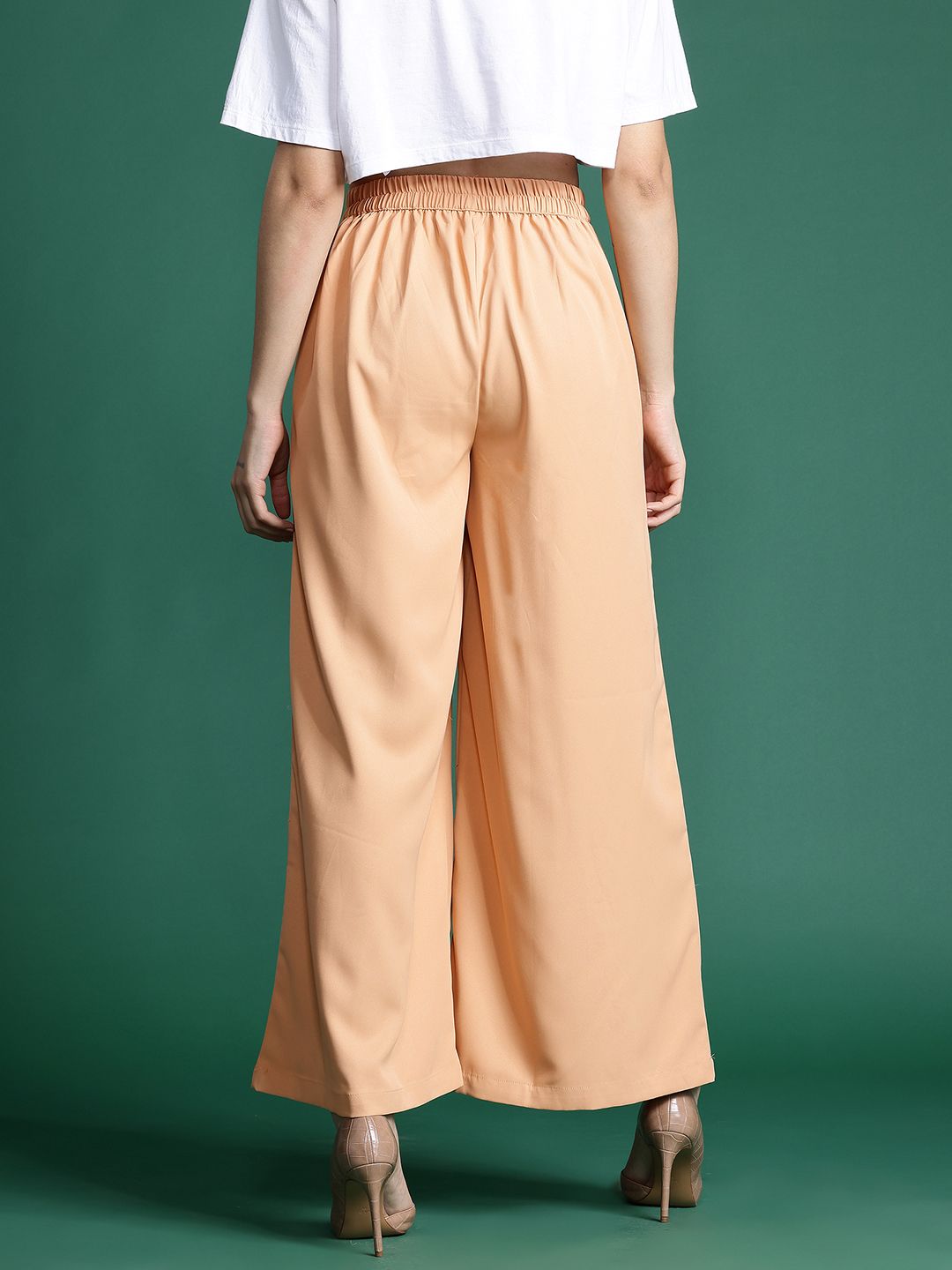 DressBerry Women Wide Leg Pleated Trousers