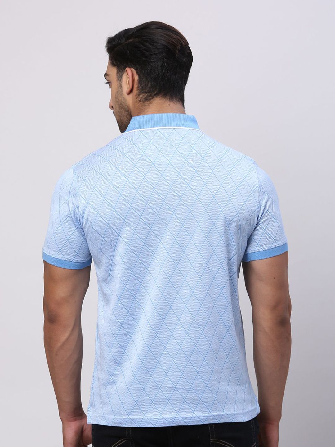 Park Avenue Men Polo Collar Pockets Slim Fit T-shirt
