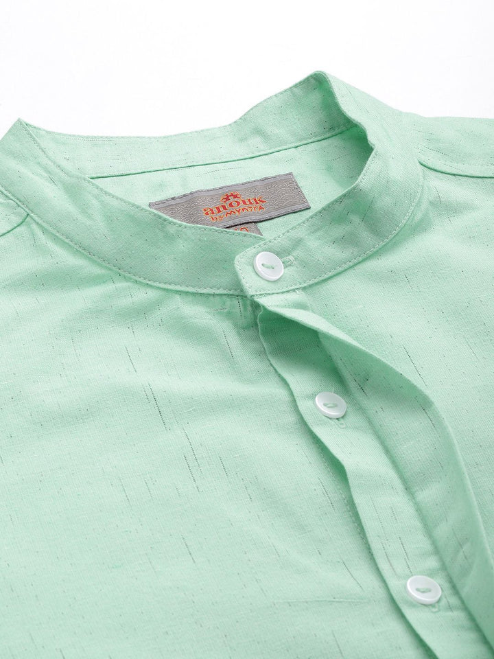Anouk Self Design Textured Casual Shirt