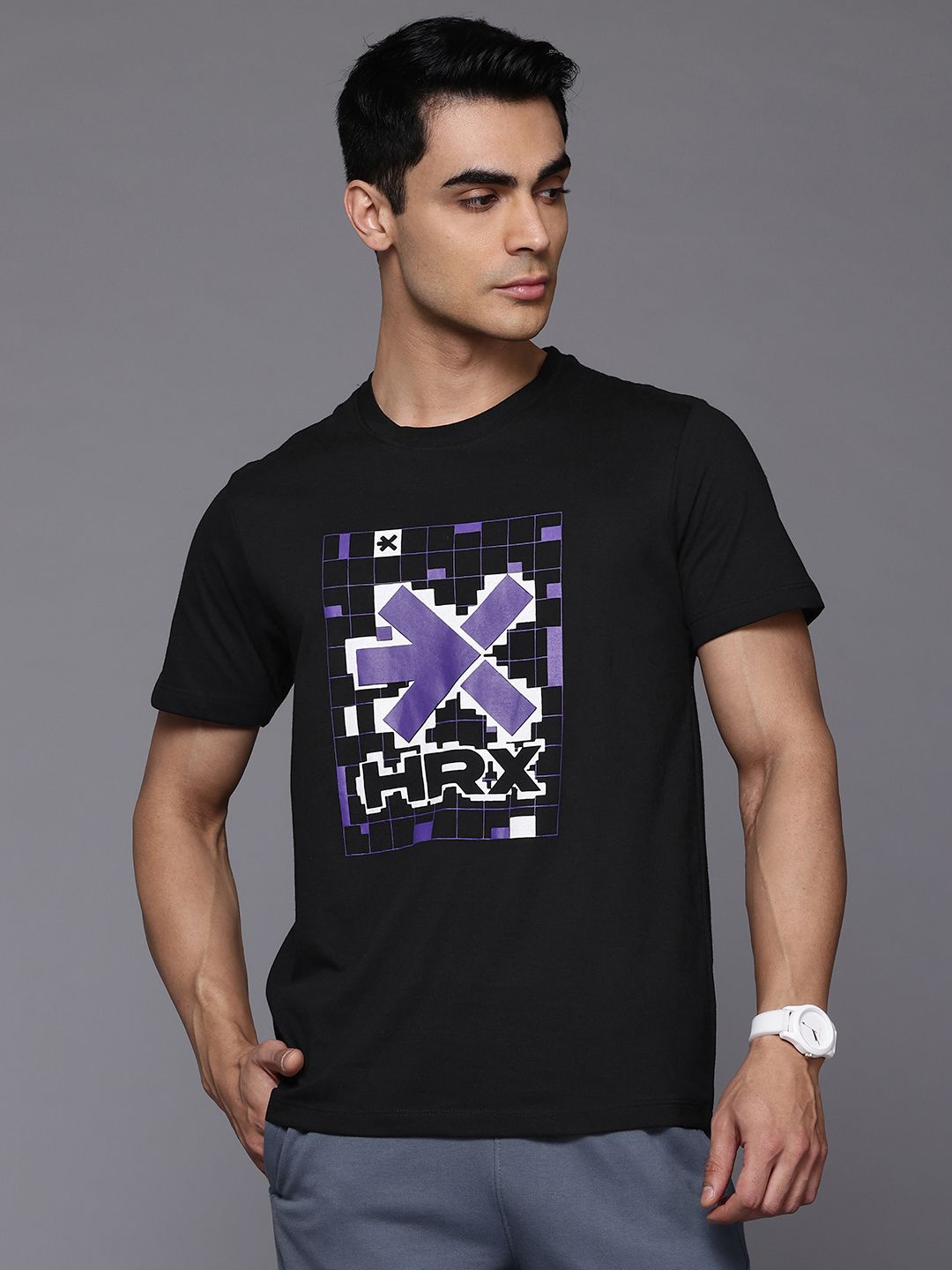 HRX by Hrithik Roshan Men Brand Logo Printed T-shirt