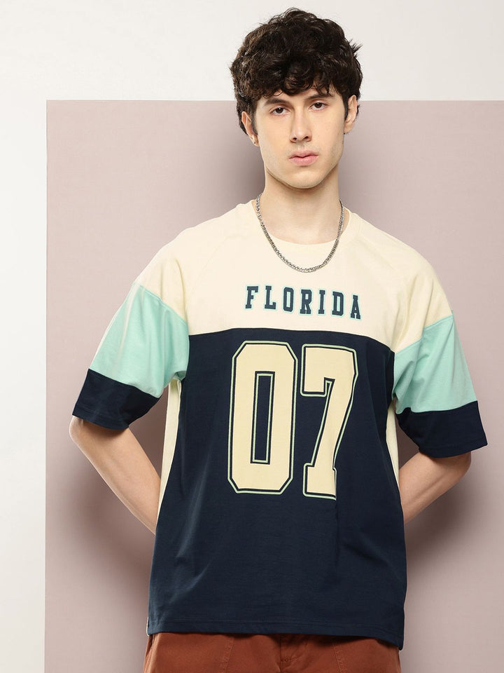 DILLINGER Men Typography Printed Oversized T-shirt