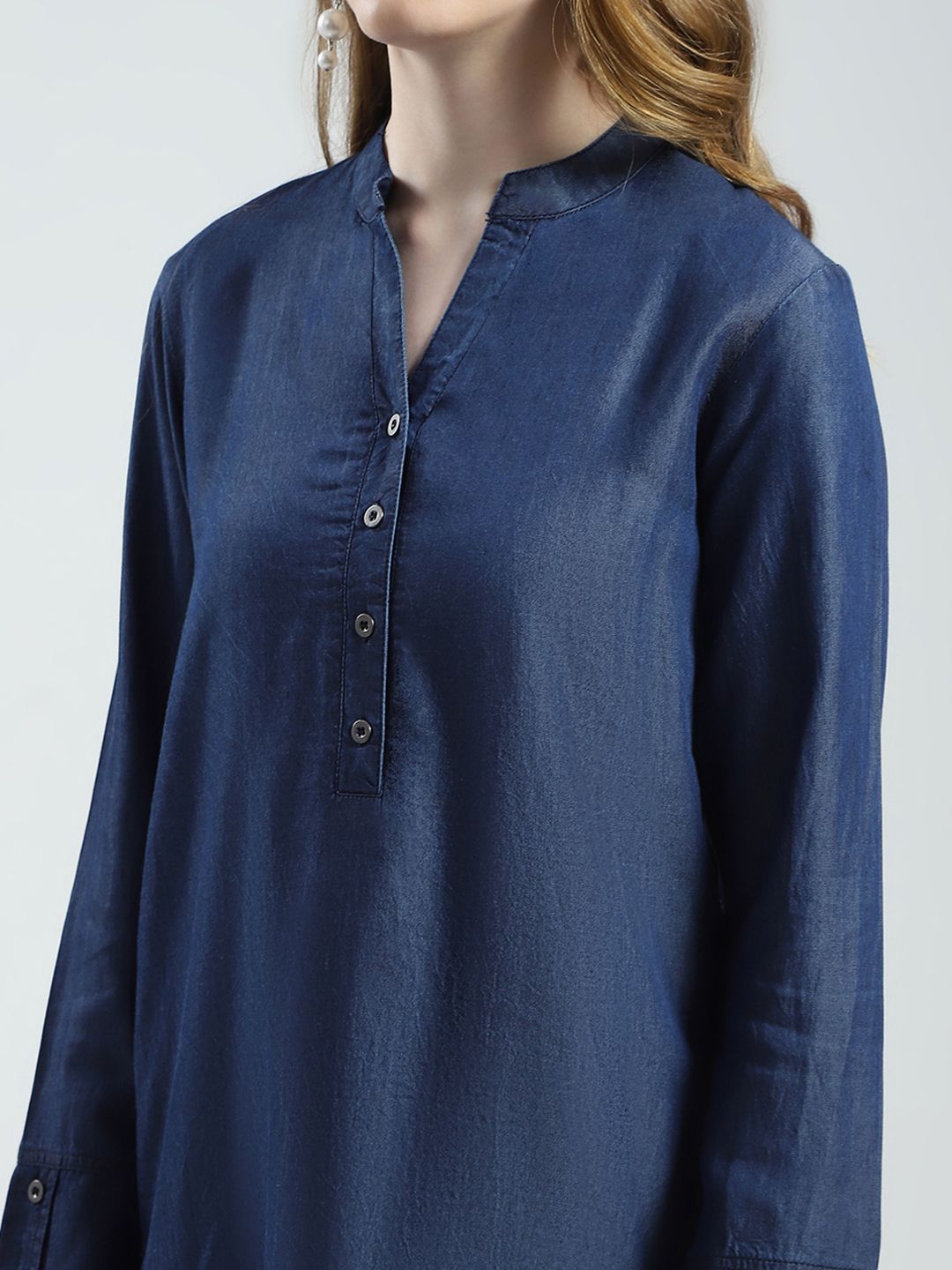 Monte Carlo Mandarin Collar Top