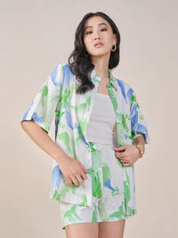 AND Printed Three Piece Co-Ords Set