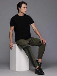 HRX by Hrithik Roshan Men Lifestyle Patch-Detailed Joggers