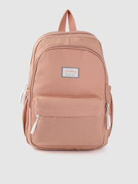Lino Perros Women Pink Solid Laptop Backpack