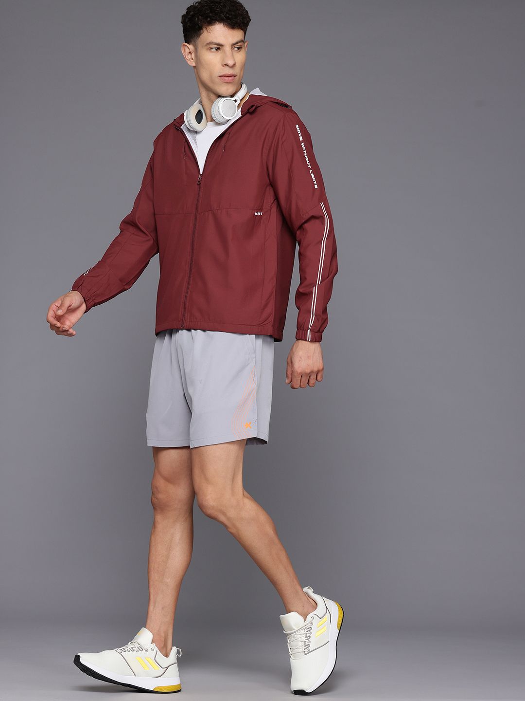HRX by Hrithik Roshan Men Rapid-Dry Training Jacket with Reflective Detail