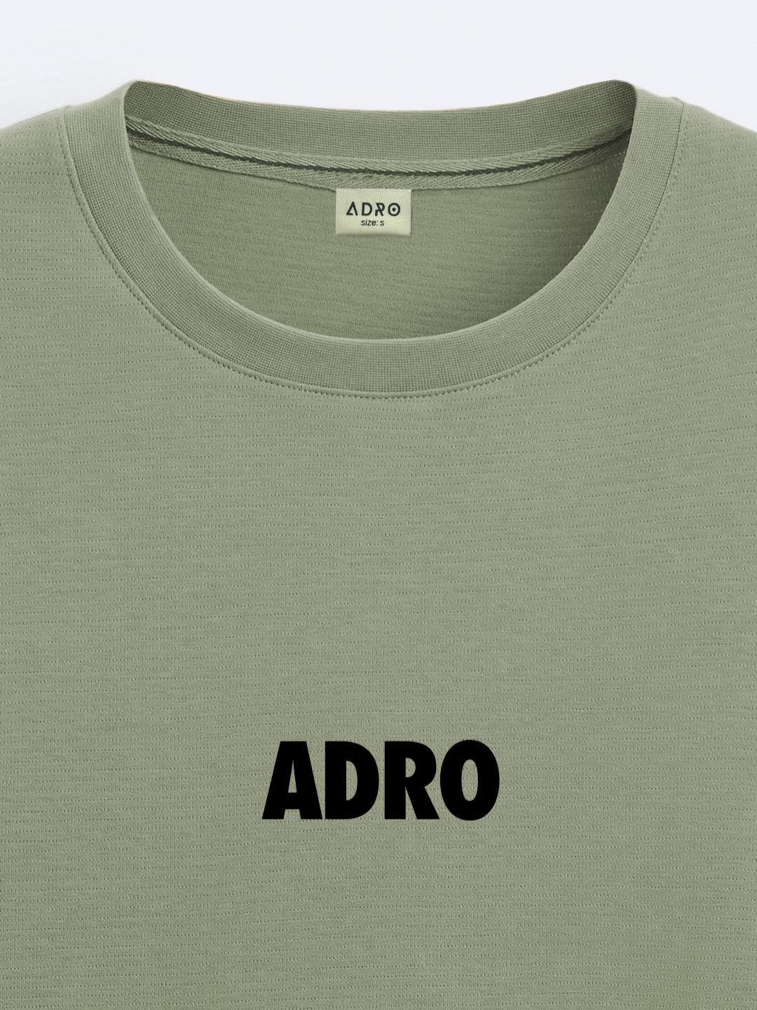 ADRO Men Typography Printed Raw Edge T-shirt