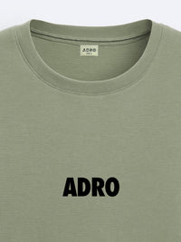 ADRO Men Typography Printed Raw Edge T-shirt