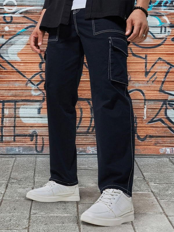 Bewakoof Men Baggy Oversized Cargo Pants