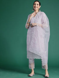 Indo Era Women Floral Embroidered Regular Thread Work Kurta with Trousers & With Dupatta