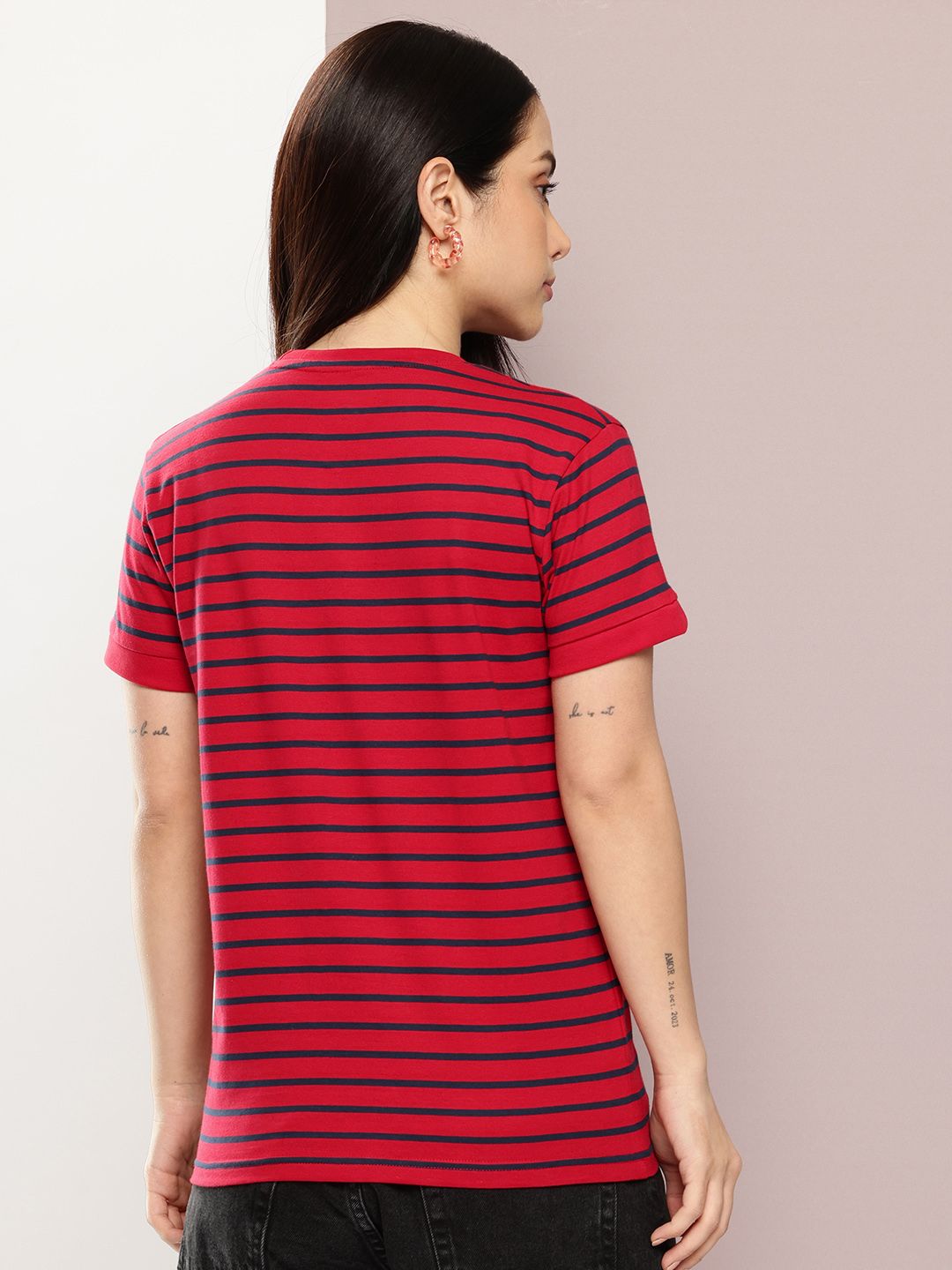 Dillinger Women Short Sleeve Regular Yarn Dyed Tshirt