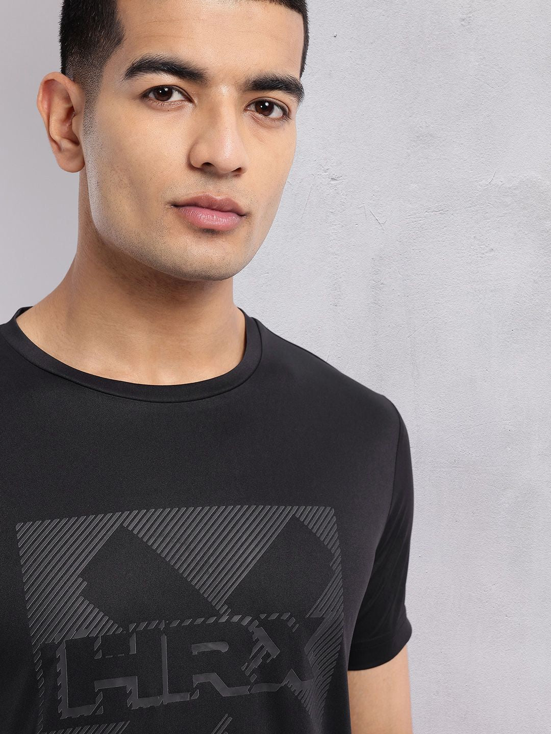 HRX by Hrithik Roshan Brand Logo Printed Rapid-Dry Training T-shirt