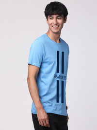 ADRO Men Typography Printed Cotton T-shirt