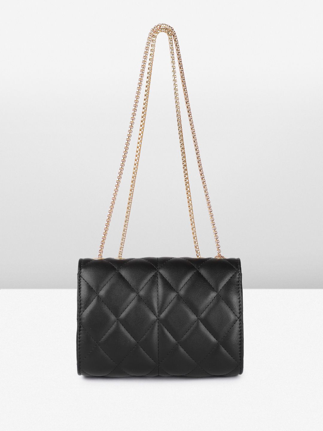 DressBerry Structured Quilted Shoulder Bag