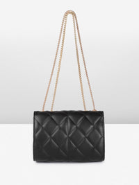 DressBerry Structured Quilted Shoulder Bag