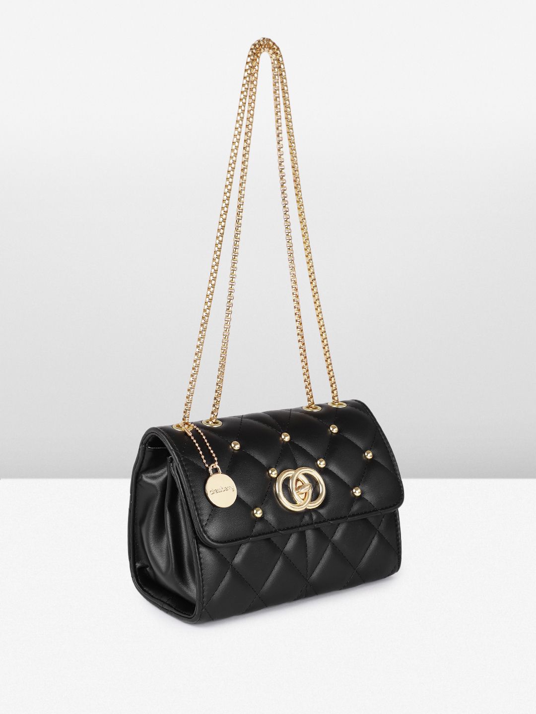 DressBerry Structured Quilted Shoulder Bag