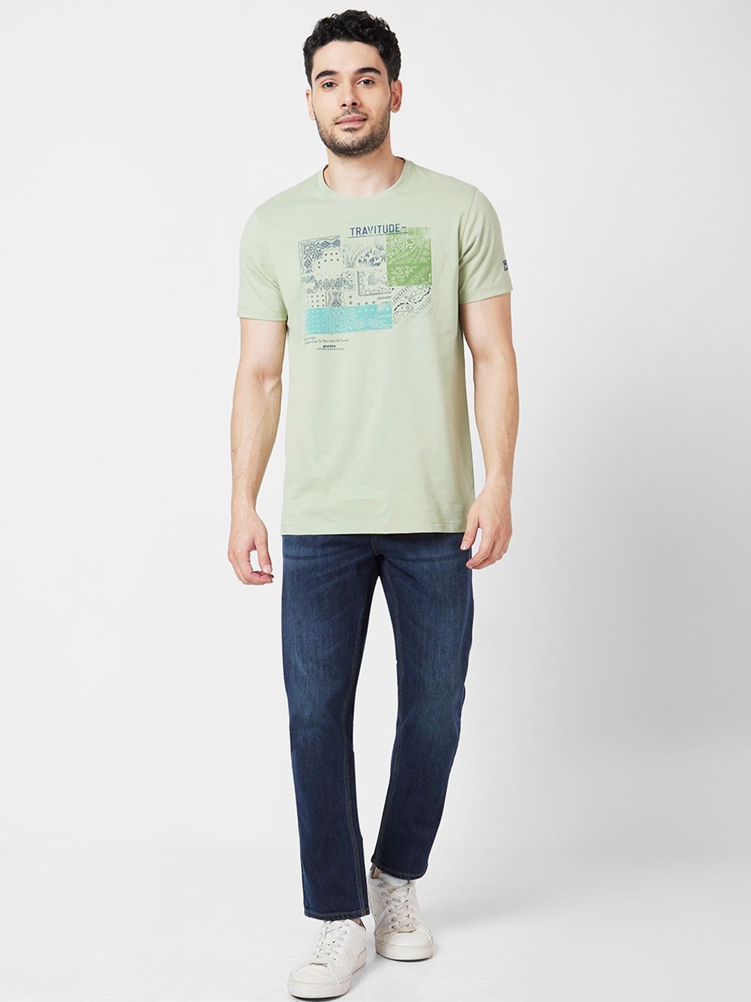 SPYKAR Men Skinny Fit Low-Rise Light Fade Stretchable Jeans