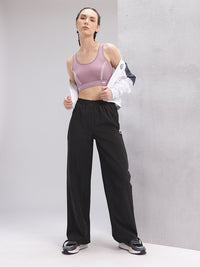 HRX by Hrithik Roshan Women Flared Lifestyle Track Pants with Toggle Hem