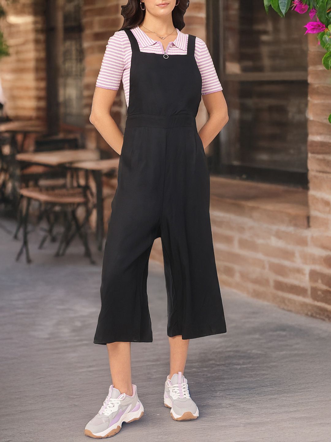 DressBerry Effortlessly Classy Shoulder Straps Jumpsuit