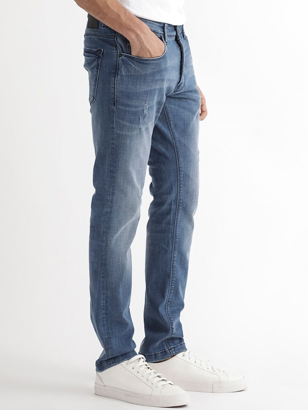 RARE RABBIT Men Dijon Slim Fit Cotton Stretchable Jeans