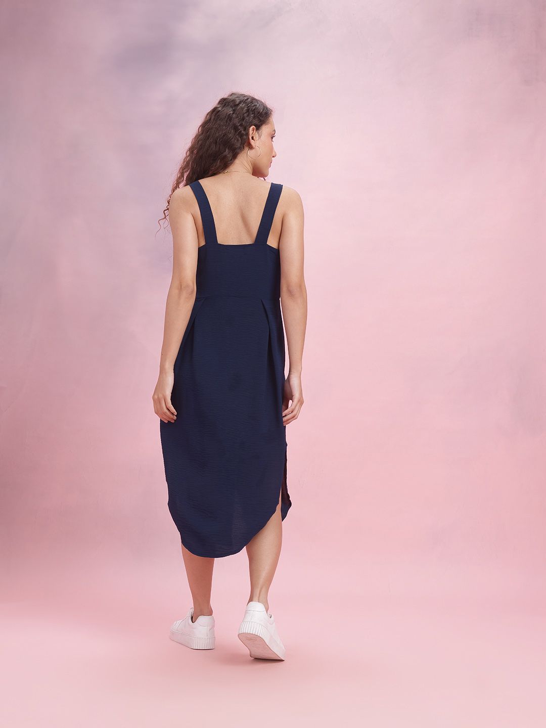 DressBerry Side Slit A-Line Midi Dress