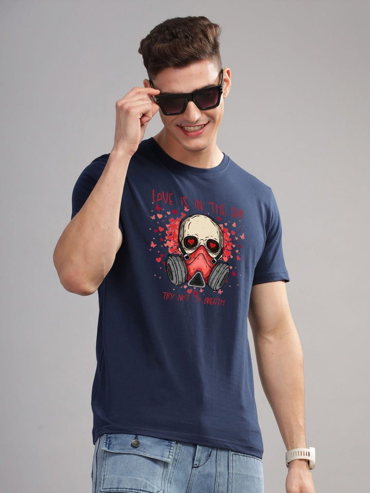 ADRO Men Graphic Printed Round Neck Cotton T-shirt