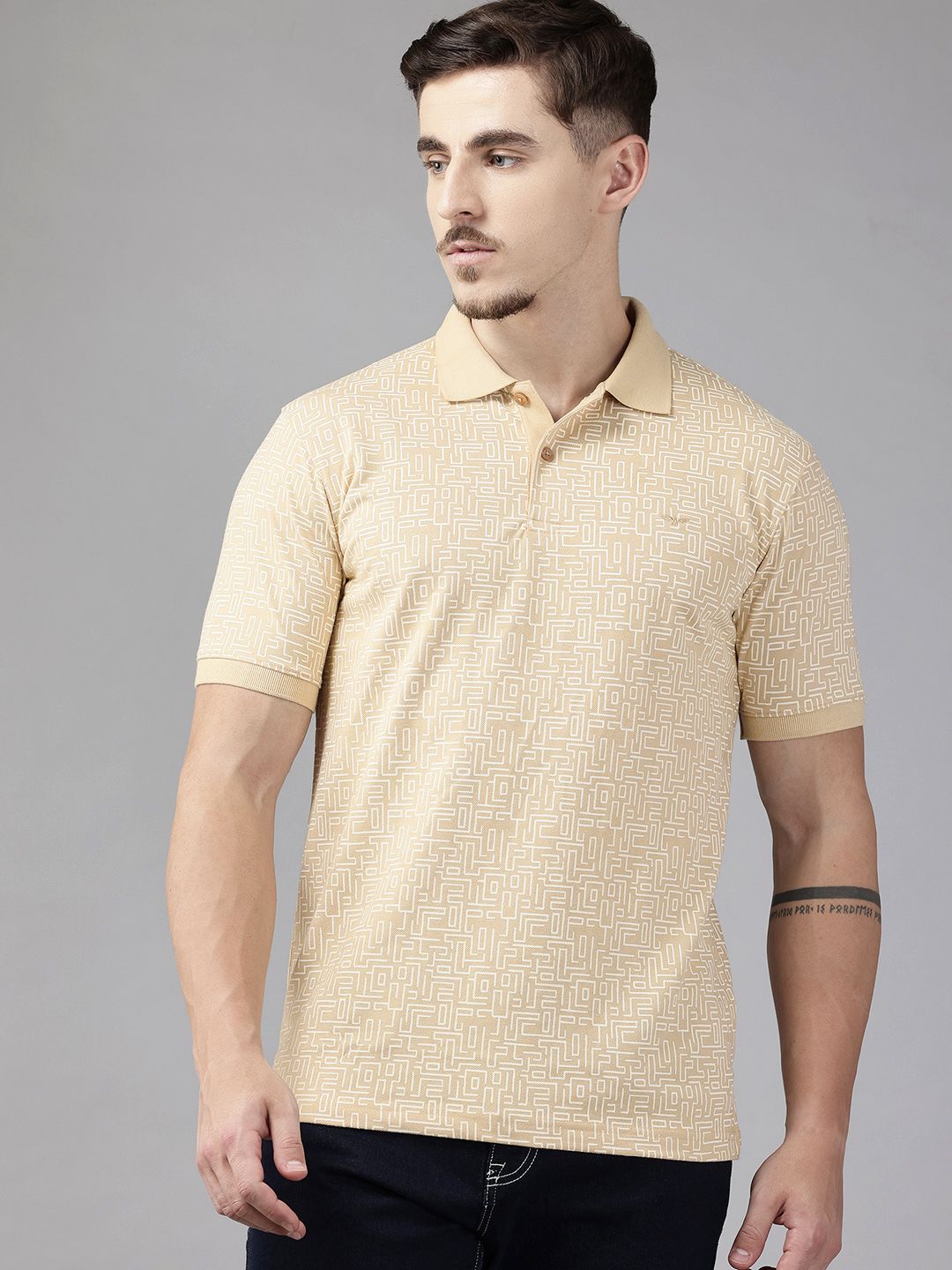 Park Avenue Printed Polo Collar T-shirt