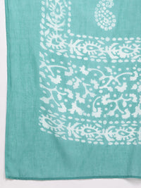 Anouk Women Floral Embroidered Regular Pure Cotton Kurta with Trousers & With Dupatta