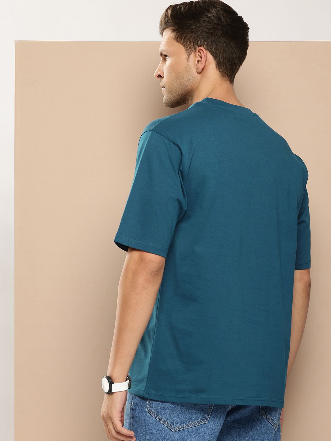 Difference of Opinion Men Printed Pure Cotton T-shirt