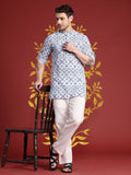 Anouk Band Collar Ethnic Motifs Printed Kurta