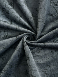 Cortina Set Of 2 Grey Abstract Printed Room Darkening Velvet Door Curtains