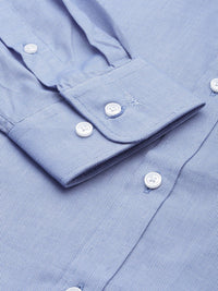Park Avenue Pure Cotton Self Design Slim Fit Cutaway Collar Formal Shirt