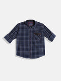 Monte Carlo Boys Tartan Checked Casual Smart Fit Shirt