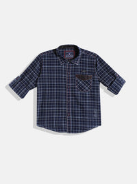 Monte Carlo Boys Tartan Checked Casual Smart Fit Shirt
