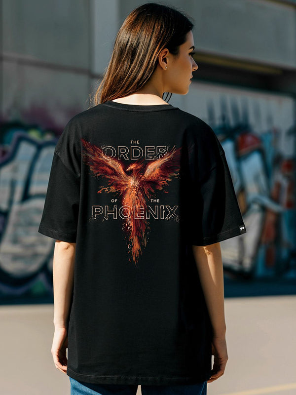 Bewakoof X Harry Potter Typography Printed Pure Cotton Oversized T-shirt