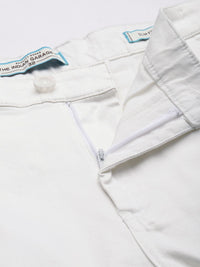 The Indian Garage Co Men Solid Slim Fit Chinos Trousers