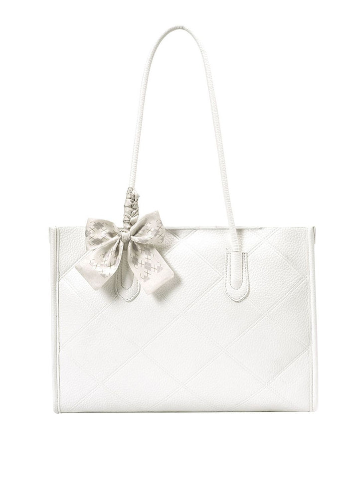 Lino Perros Textured Structured Shoulder Bag With Pouch