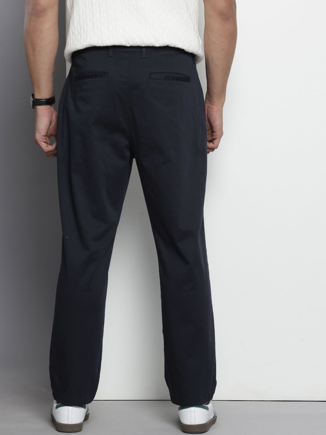 The Indian Garage Co Men Relaxed Fit Chinos Trousers
