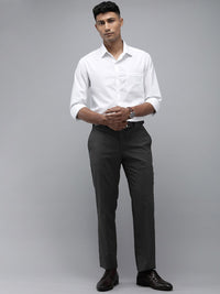 Park Avenue Men Checked Smart Fit Formal Trousers