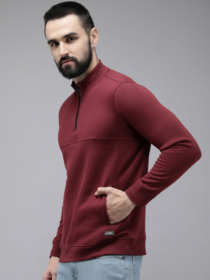 SPYKAR Solid Long Sleeves Pullover Sweatshirt