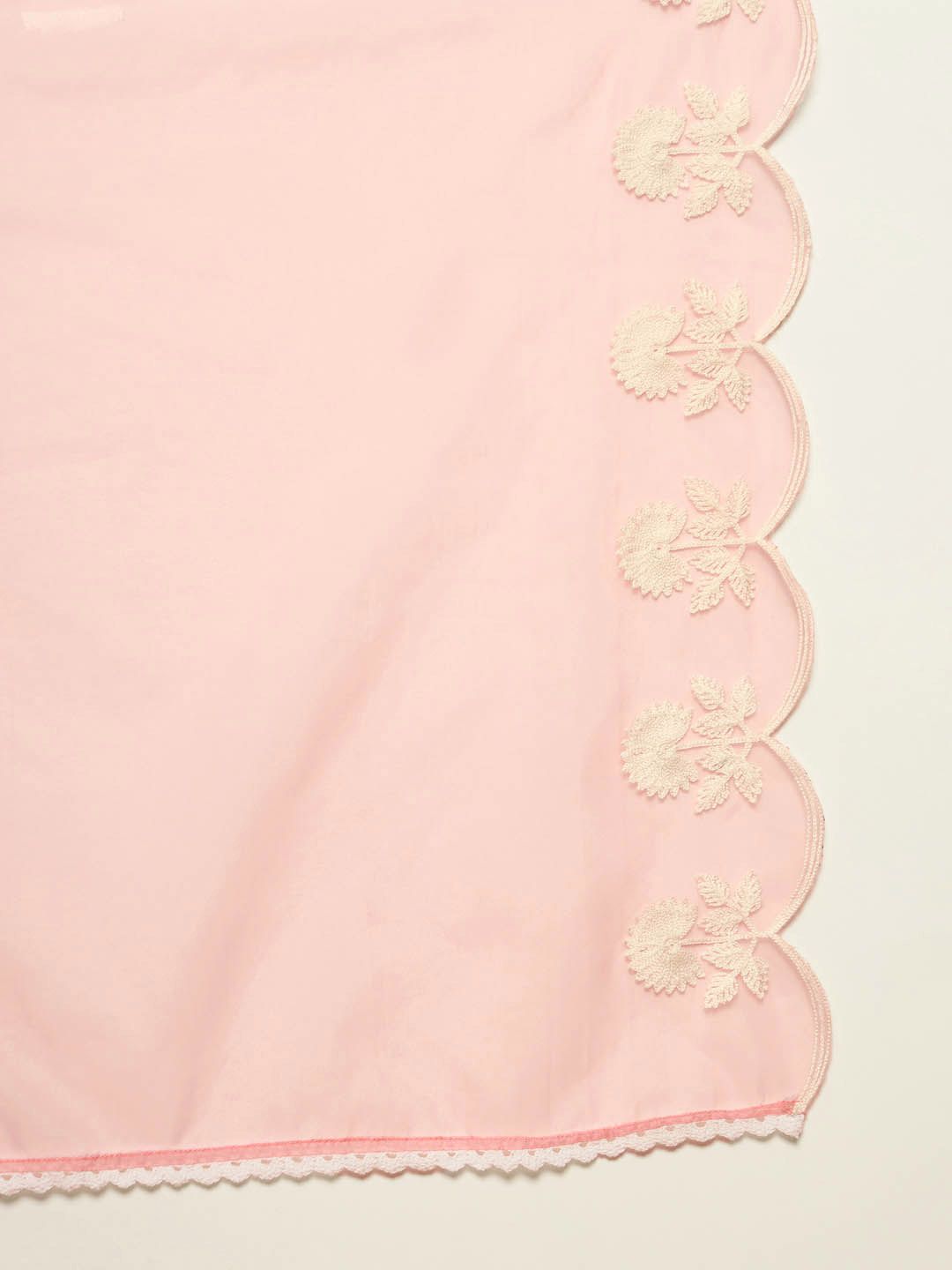 KALINI Women Embroidered Empire Thread Work Kurta with Trousers & With Dupatta