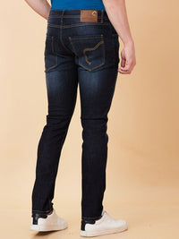 Being Human Men Skinny Fit Mid Rise Low Distress Light Fade Jeans