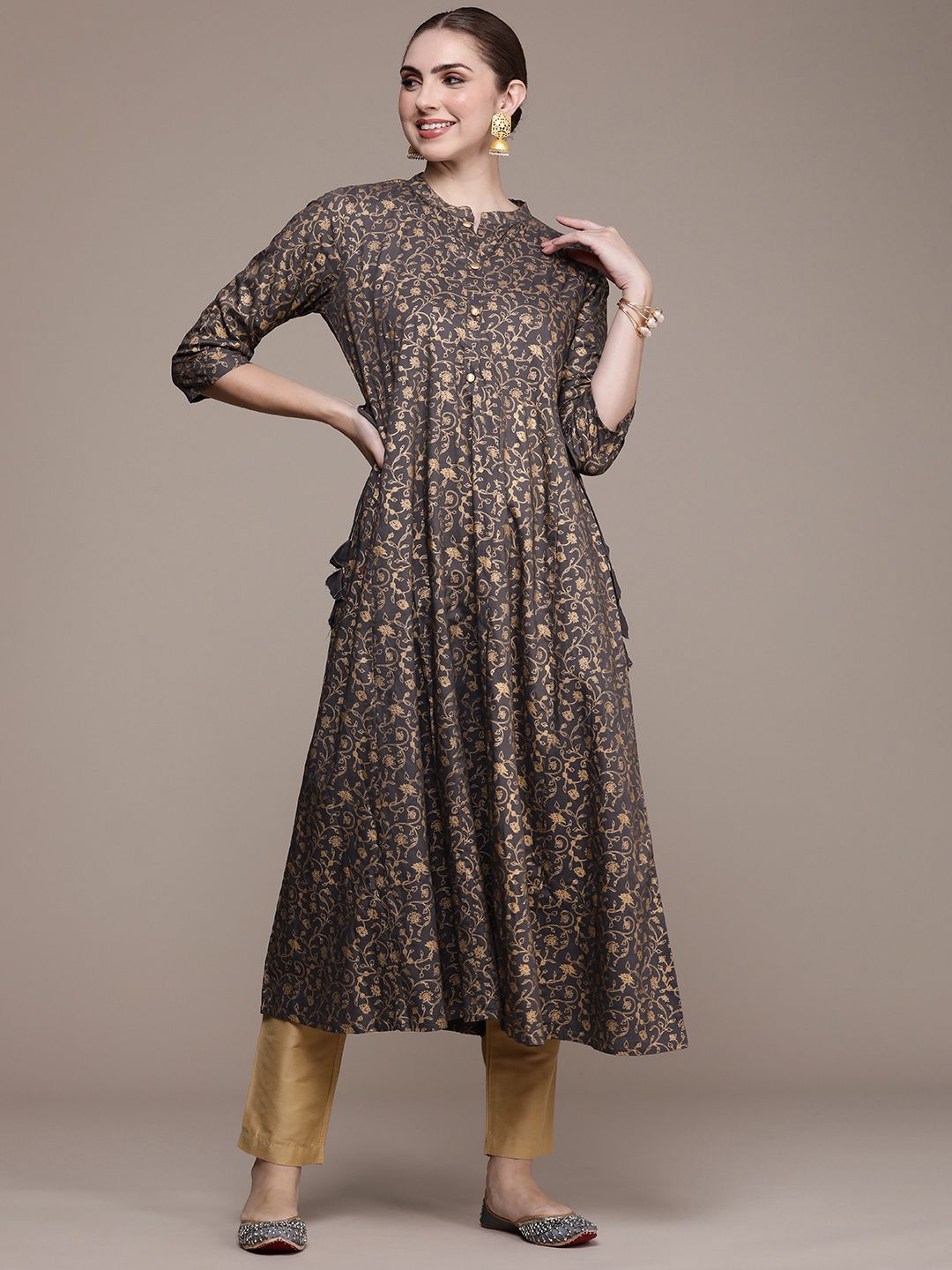 Anouk Women Ethnic Motifs Printed Anarkali Kurta